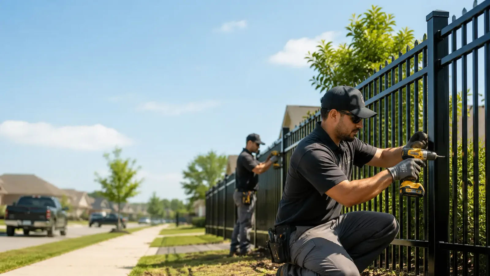 Metal Fence Installation in White Plains, KY